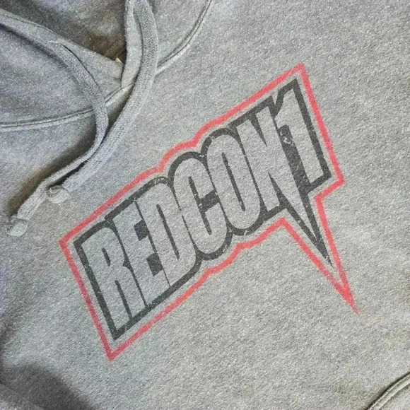 REDCON1 Grey and Red hoodie size L - Picture 2 of 7